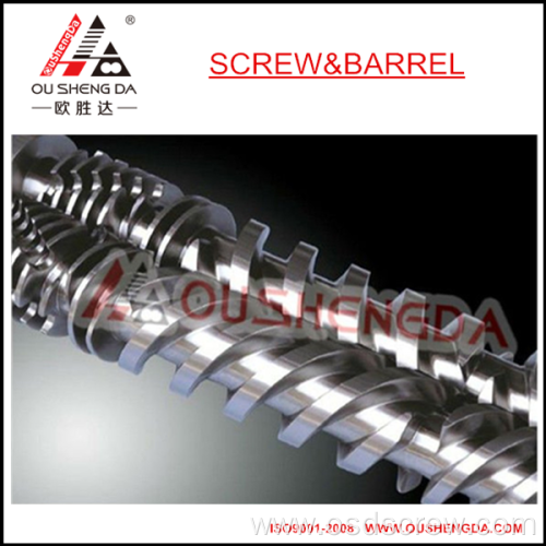 parallel twin screw counter-rotating screw for pvc pe pp